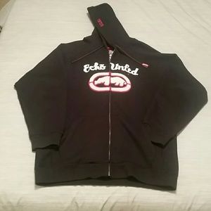 Ecko Ultd Zip-up Hoodie Sweatshirt XL (Black)